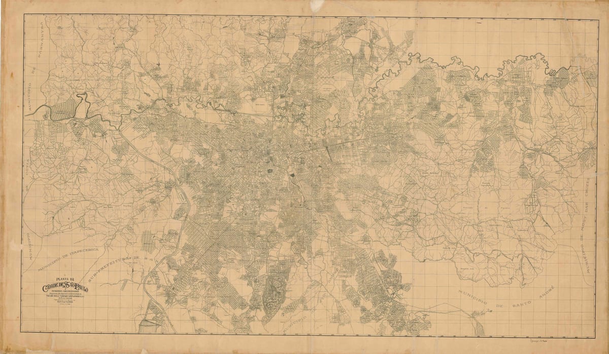 რუკა ყოფილი São Paulo - 1943