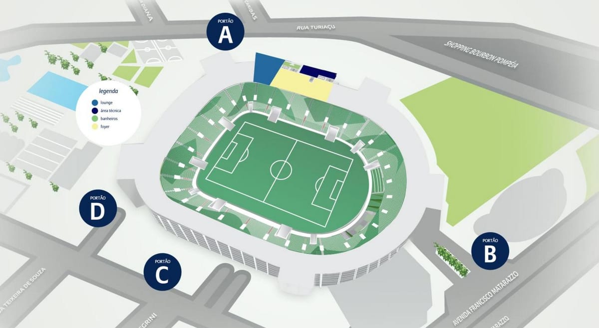 რუკა Allianz Parque - დონე 2