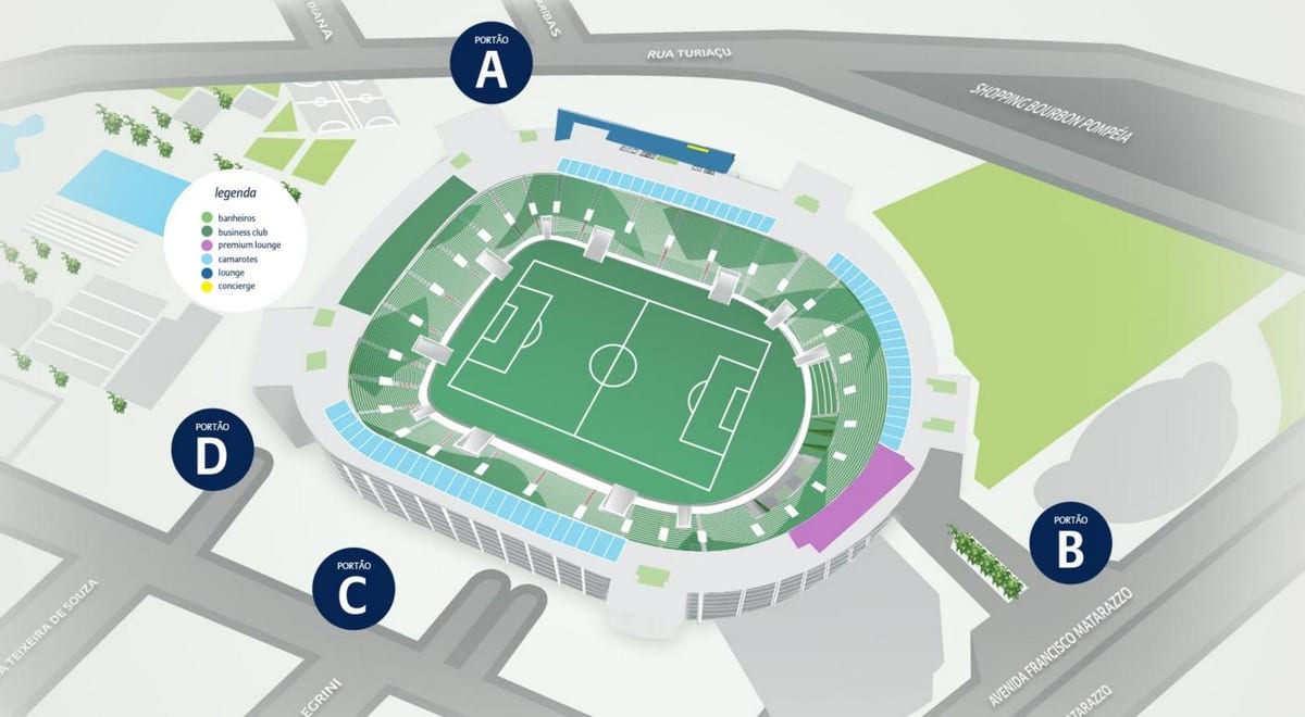 რუკა Allianz Parque - დონე 3