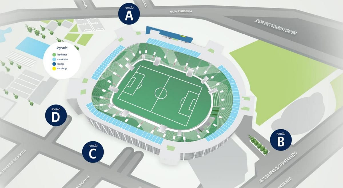 რუკა Allianz Parque - დონე 4