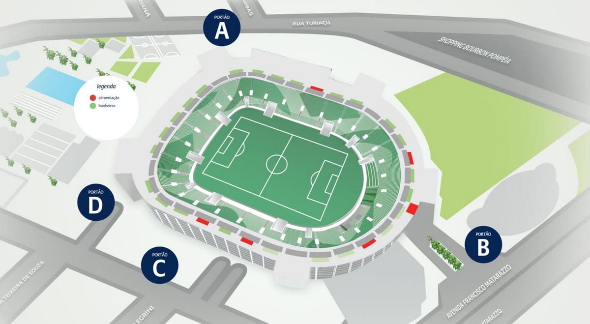 რუკა Allianz Parque - Level 5