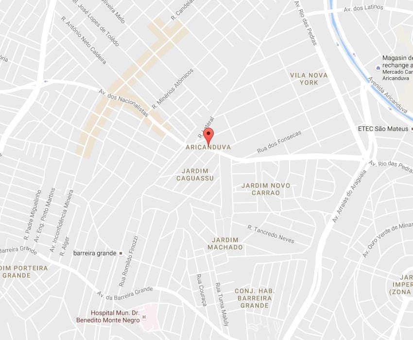 რუკა Aricanduva São Paulo