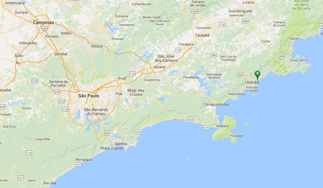 რუკა beach Vermelha do Norte