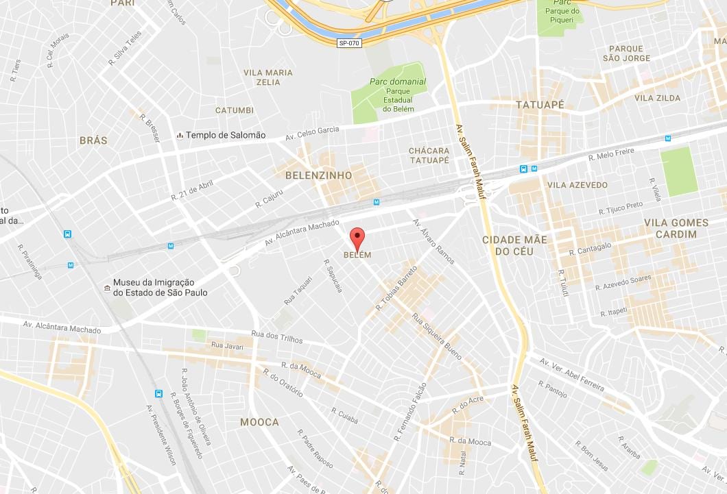 რუკა Belém São Paulo