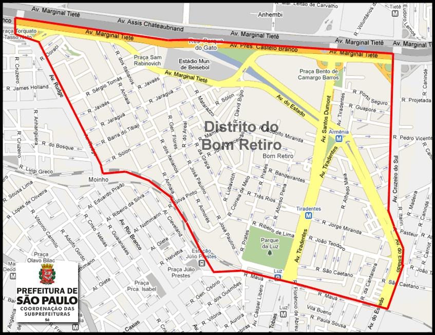 რუკა Bom Retiro São Paulo