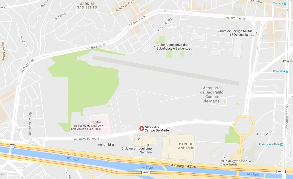 რუკა Campo de Marte აეროპორტში