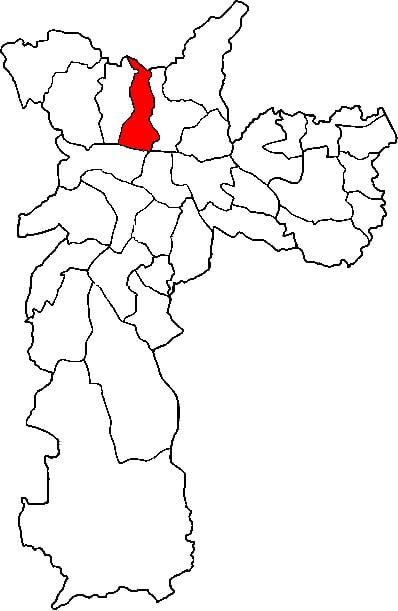 რუკა Casa Verde sub-prefecture São Paulo