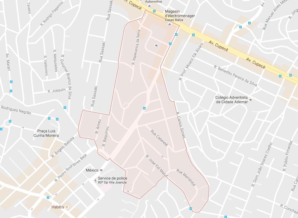რუკა Cidade Ademar São Paulo