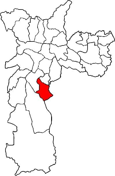 რუკა Cidade Ademar sub-prefecture São Paulo