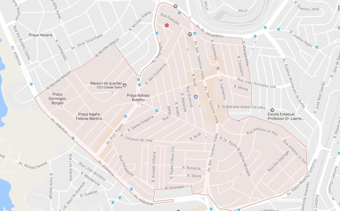 რუკა Cidade Dutra São Paulo