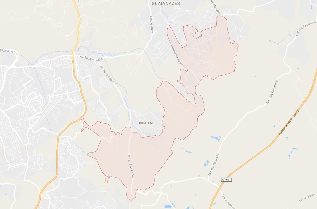 რუკა Cidade Tiradentes São Paulo