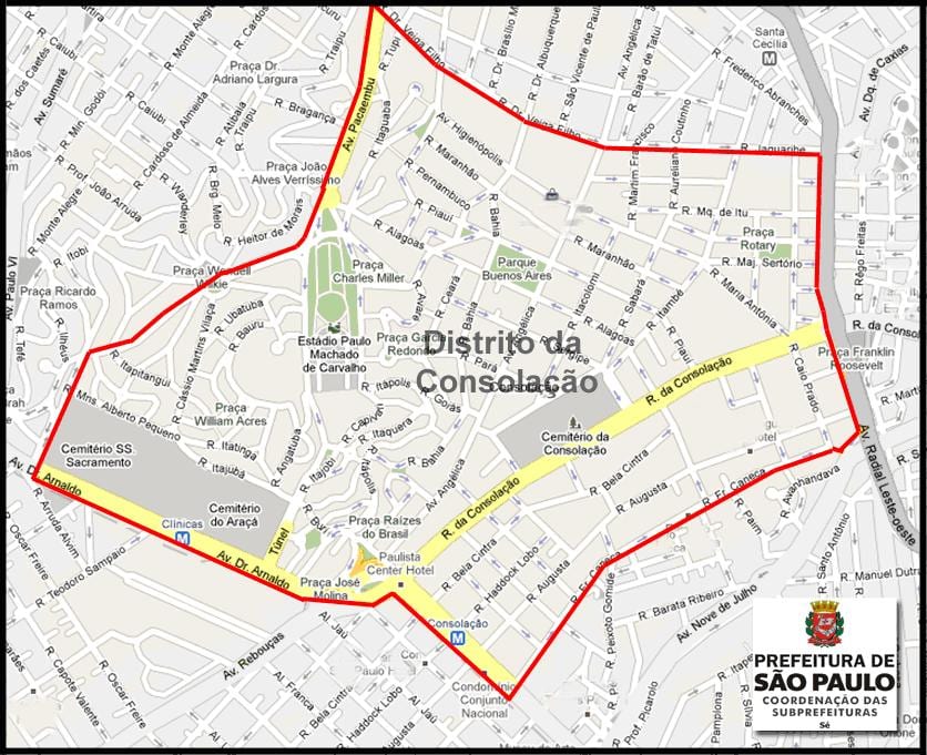 რუკა Consolação São Paulo