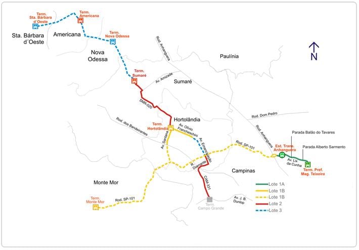 რუკა corredor metropolitano Biléo სუარესი