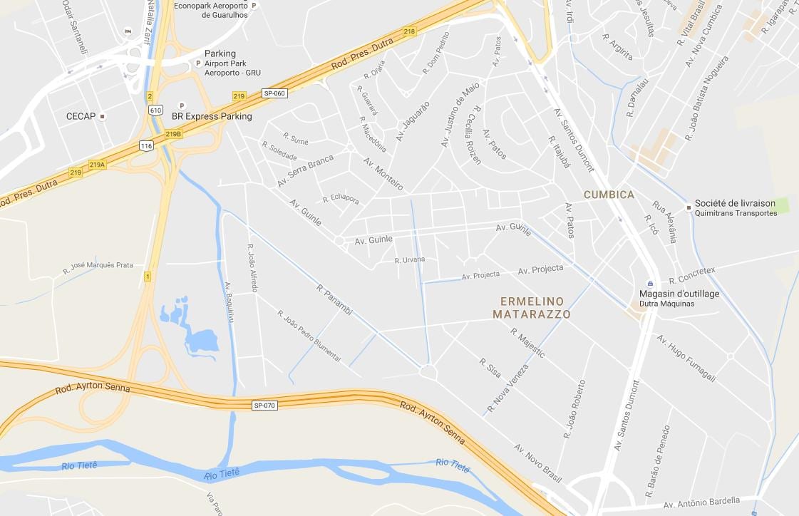 რუკა Ermelino Matarazzo São Paulo