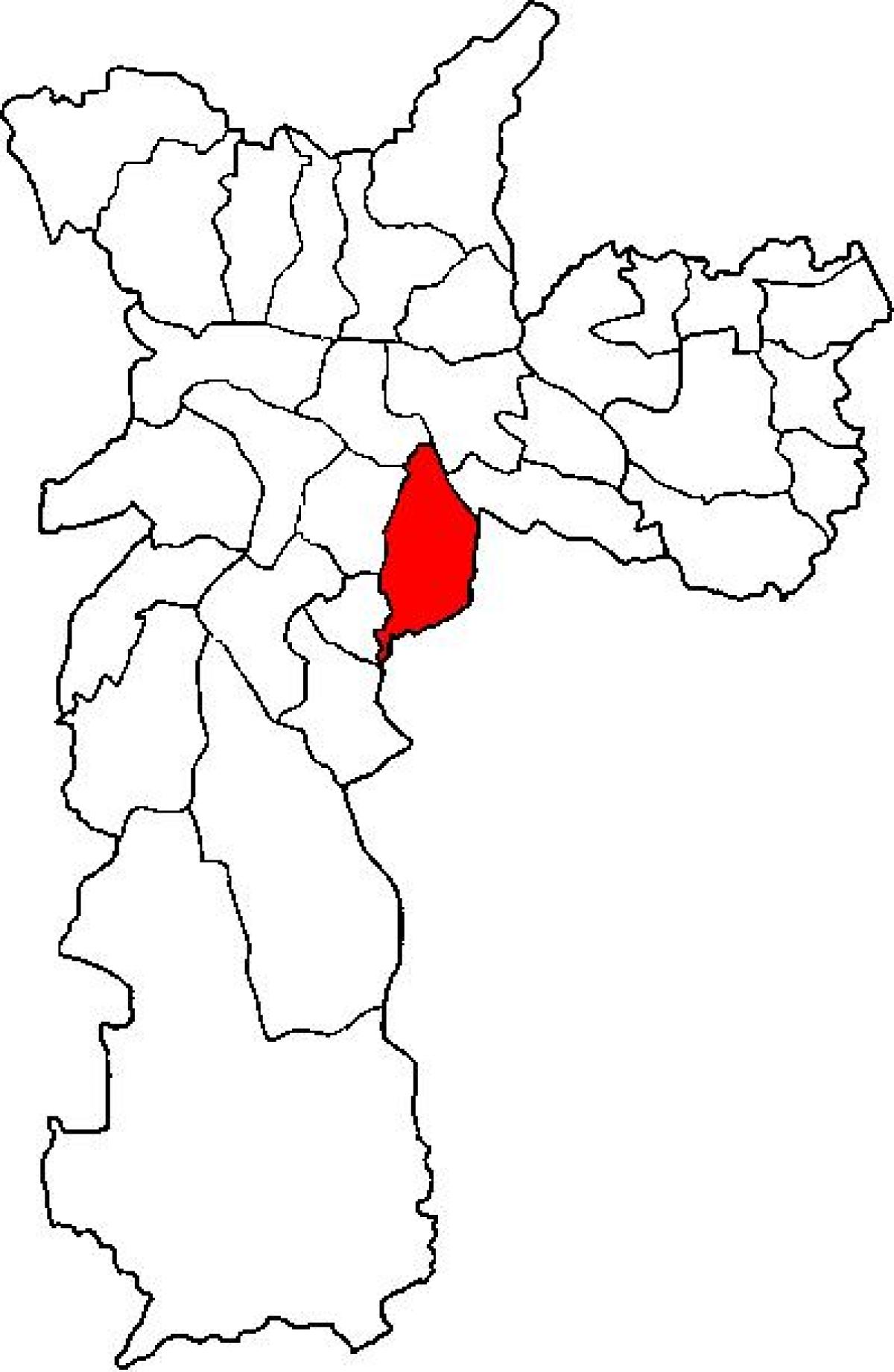 რუკა Ipiranga sub-prefecture São Paulo
