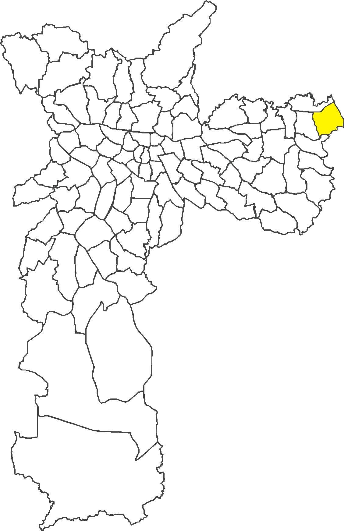 რუკა Itaim Paulista უბანი