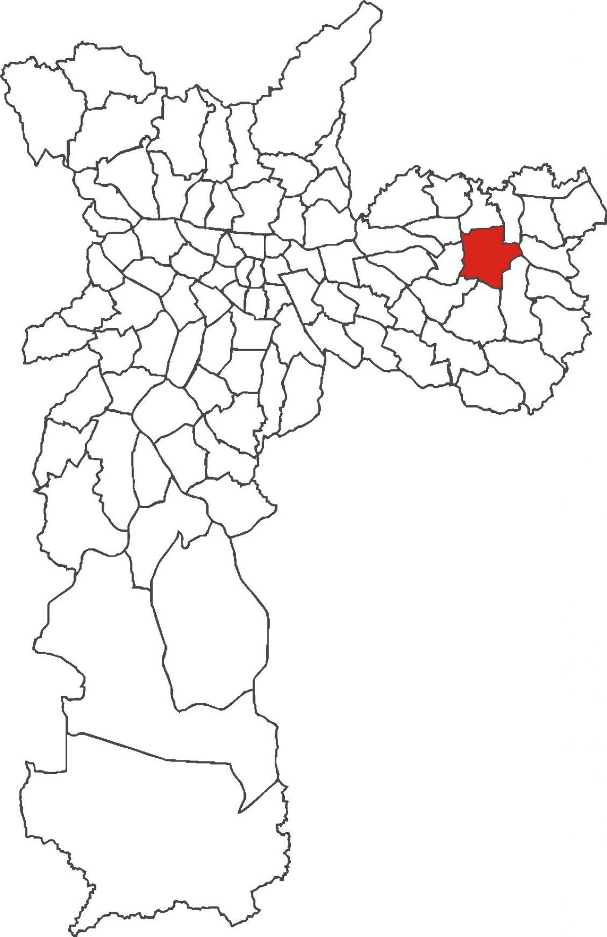 რუკა Itaquera უბანი