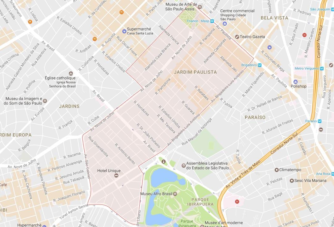რუკა Jardim Paulista São Paulo
