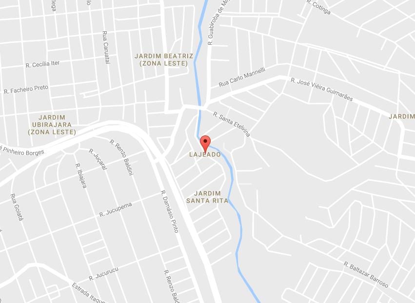 რუკა Lajeado São Paulo