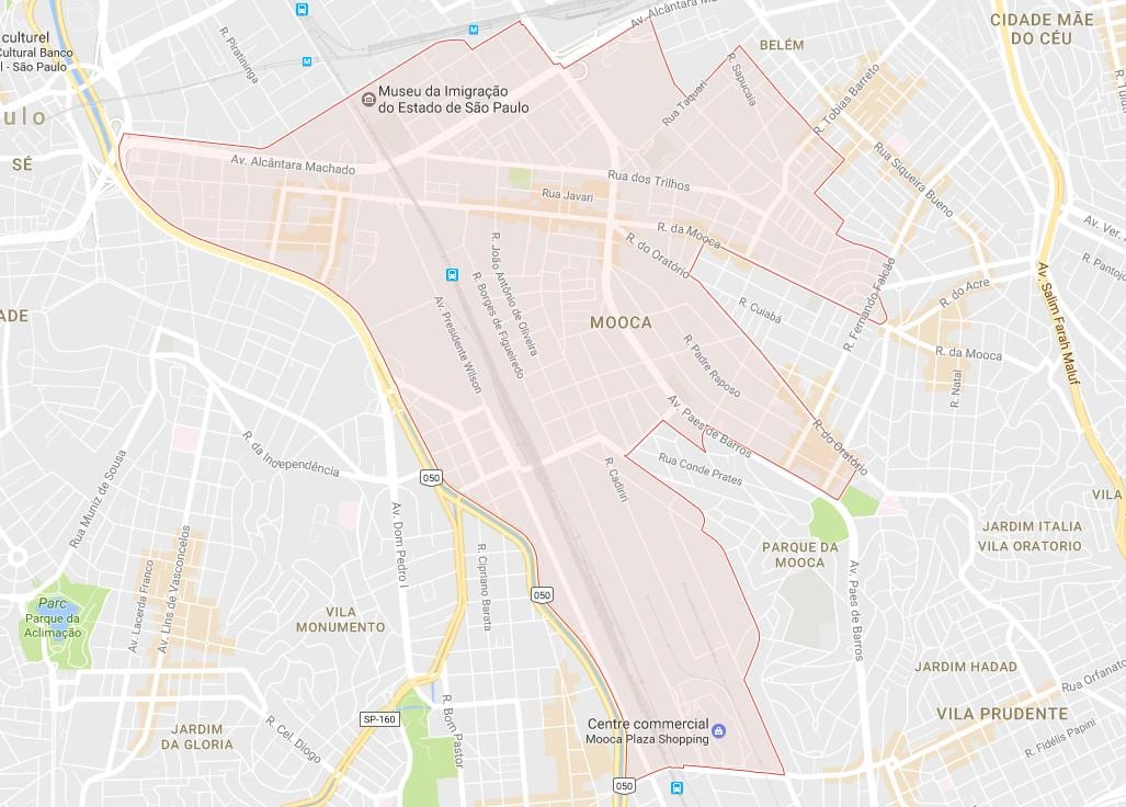 რუკა Mooca São Paulo