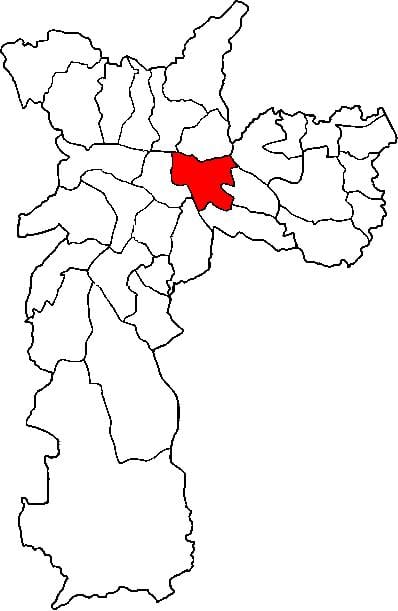 რუკა Mooca sub-prefecture São Paulo