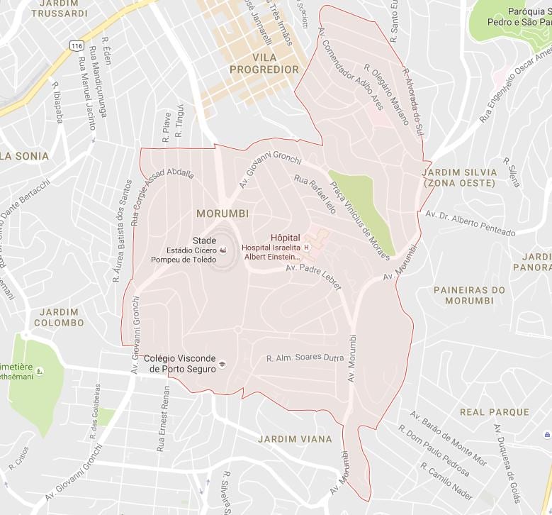 რუკა Morumbi São Paulo