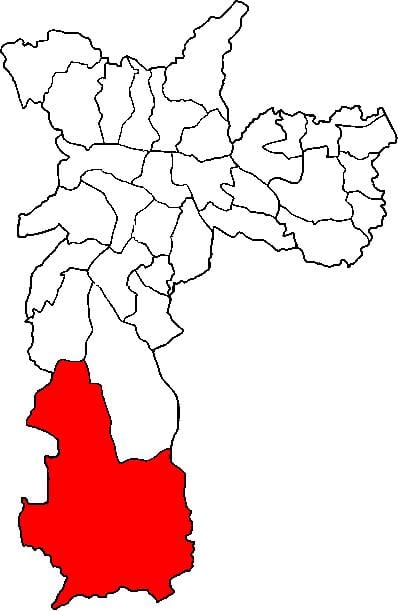 რუკა Parelheiros sub-prefecture São Paulo