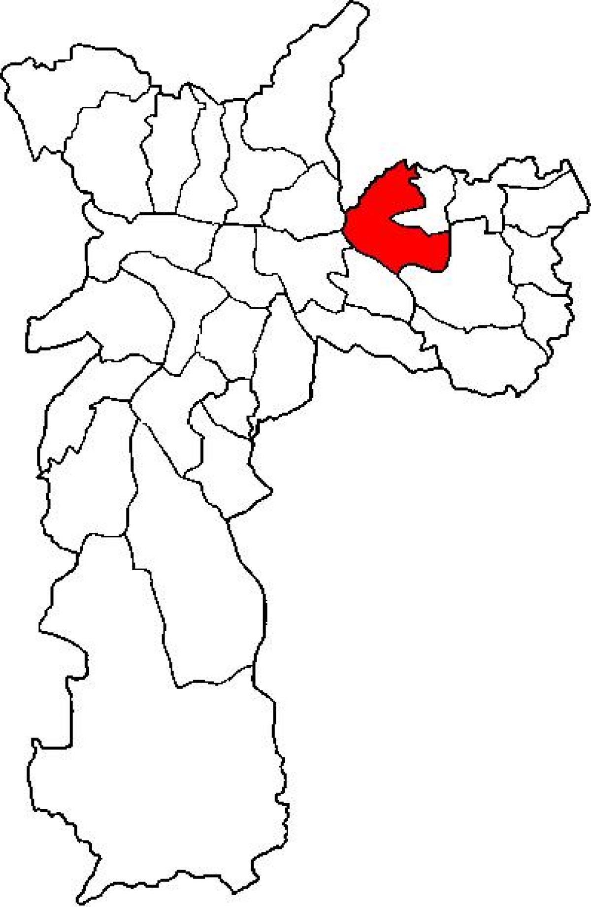 რუკა Penha sub-prefecture São Paulo