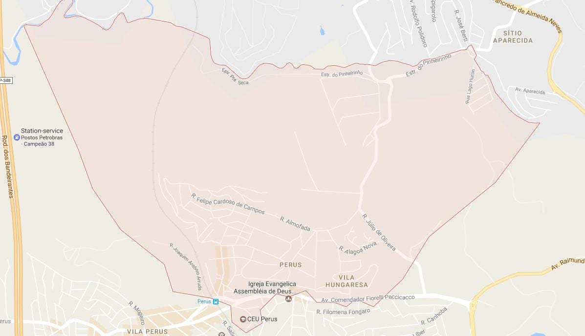 რუკა Perus São Paulo