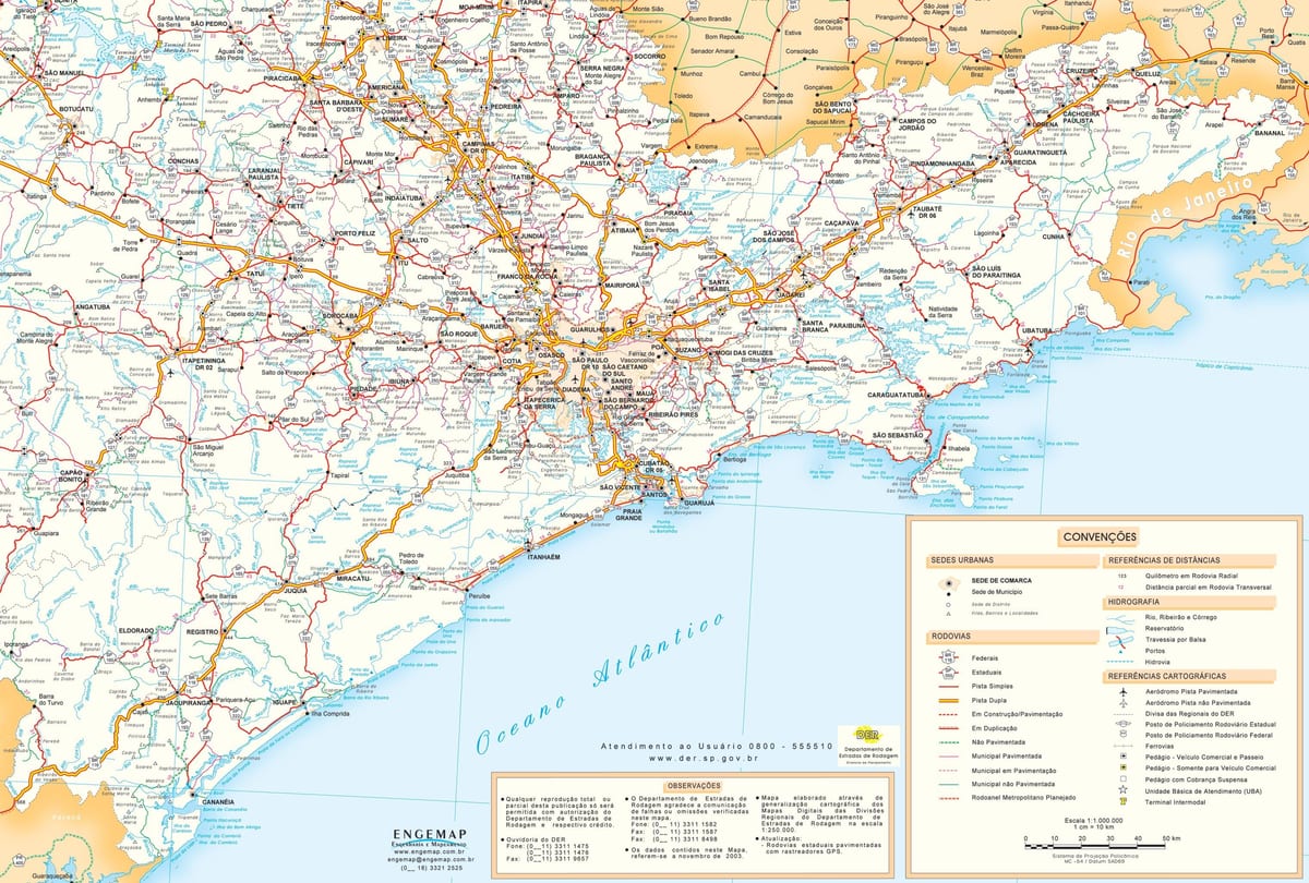 Map of São Paulo ქალაქი
