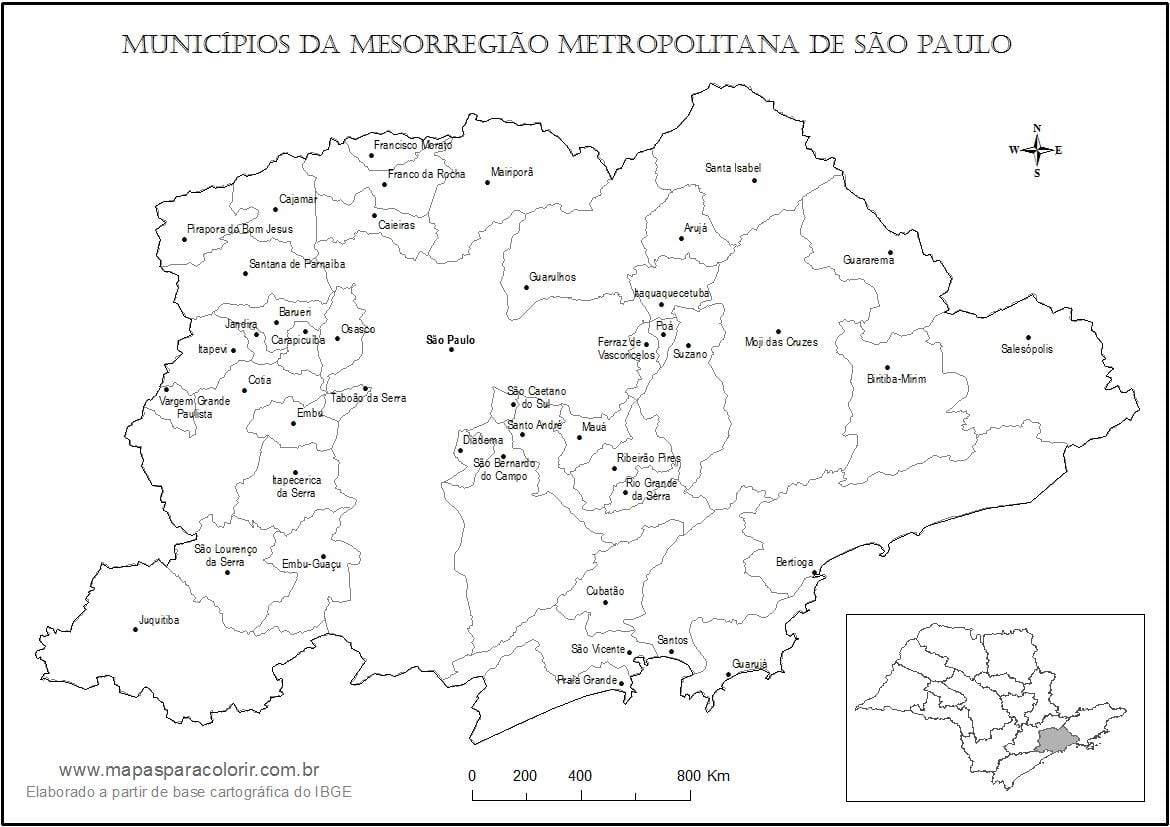 Map of São Paulo ქალიშვილი