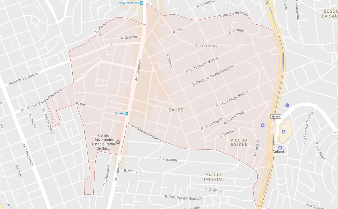 რუკა Saúde São Paulo