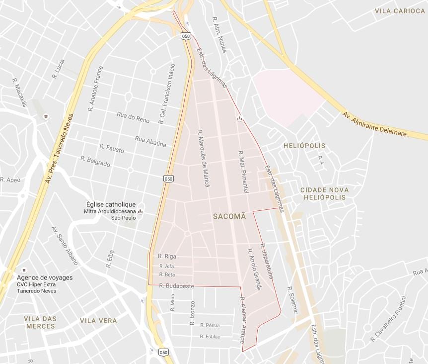 რუკა Sacomã São Paulo