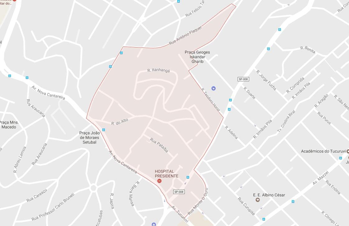რუკა Tucuruvi São Paulo