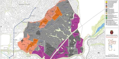 რუკა Vila მარია São Paulo - ოკუპაცია ნიადაგის