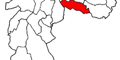 რუკა Vila Prudente sub-prefecture São Paulo