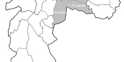 რუკა ზონაში Sudeste São Paulo