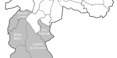 რუკა ზონაში Sul São Paulo
