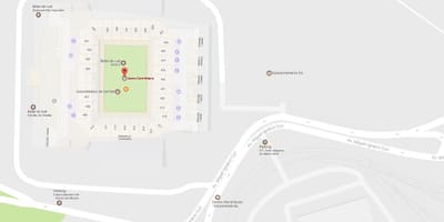 რუკა სტადიონი კორინთელთა ხელმისაწვდომობის