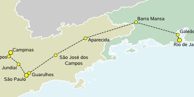 რუკა ჩქაროსნული მატარებელი São Paulo