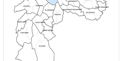 რუკა ცენტრალური ზონა São Paulo