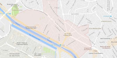 რუკა Alto de Pinheiros São Paulo