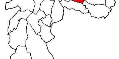 რუკა Aricanduva-ვილა Formosa sub-prefecture São Paulo