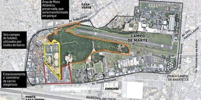 რუკა Sao Paulo Campo de Marte აეროპორტში