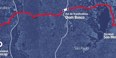 რუკა corredor BRT metropolitano Perimetral რესპუბლიკა