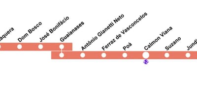 რუკა CPTM São Paulo - Line 11 - Coral