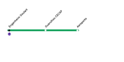 რუკა CPTM São Paulo - Line 13 - Jade