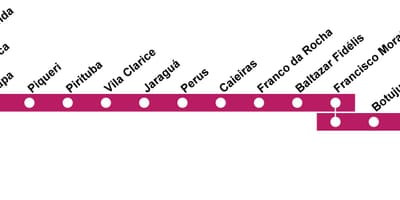 რუკა CPTM São Paulo - Line 7 - Ruby