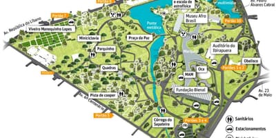 რუკა Ibirapuera პარკი São Paulo