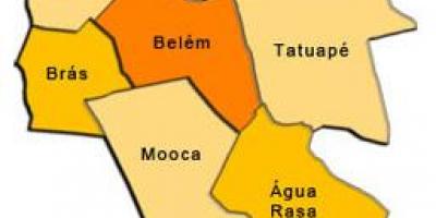 რუკა Mooca sub-prefecture